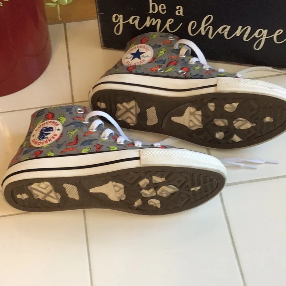 ‘Converse’ Grade School Dinoverse Hi-Top Sneakers